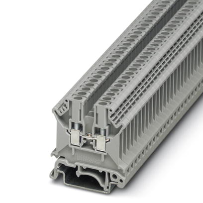 Phoenix Contact Feed-Through Terminal Block; UK 3 N; 20A; 600V; #28 - #12; Screw Connection; Gray